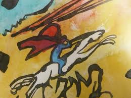 Der Blaue Reiter (détail), Kandinsky