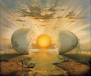 Sunrise by the Ocean par Vladimir Kush