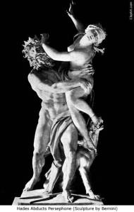 Hadès enlève Perséphone. Bernini