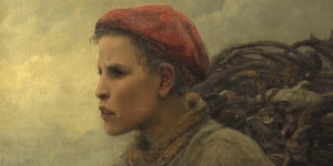 Le fils du pêcheur, (1881) Virginie Demont-Breton, première femme peintre à s'être installée à Wissant.